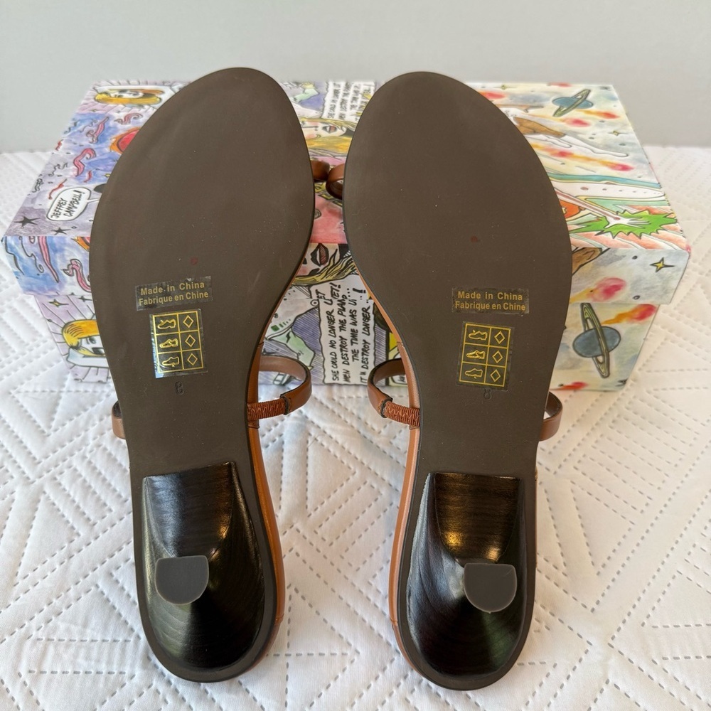 Jeffrey Campbell Free People Phosphorus Toe Ring Kitten Heel Sandals Size 8 - Picture 7 of 9